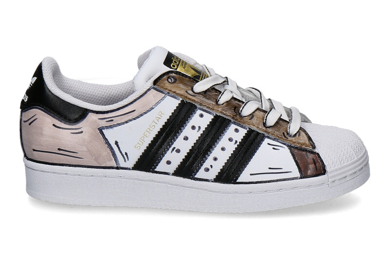 Adidas Superstar by BalloDaSola MARRONE BLACK