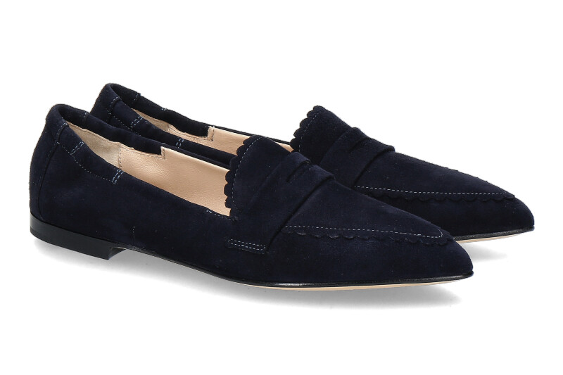 Pomme d' Or Slipper GRACE CAMOSCIO- navy/dunkelblau